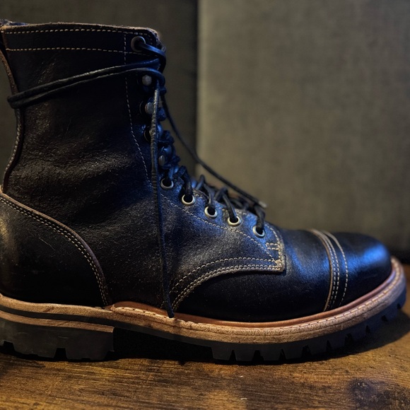 Truman Boot Co size 9D Black Waxed Flesh Upland Gently Used - Picture 12 of 15
